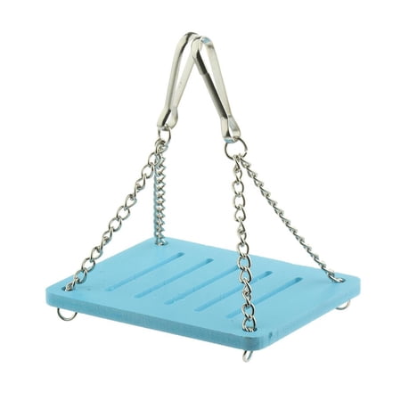 Practical Molar Toy - Chain Swing Hamster Squirrel Cage Blue