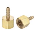 thumbnail image 6 of Uxcell Brass 3/16 Barbed x 1/4NPT Female Thread Barb Hose Fitting 2 Pack, 6 of 6