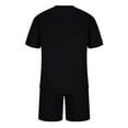 thumbnail image 3 of FAIWAD Mens 2 Piece Summer Tracksuits Short Sleeve Drop Shoulder Tops and Loose Shorts Casual Athletic Outfits, 3 of 8