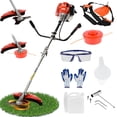 thumbnail image 2 of Floseru Gas Weed Eater,Gas Weed Wacker String Trimmer 52cc 2-Stroke 2 in 1 Cordless Weed Eater Crank Grass Trimmer 2.2KW/8500rpm Strong Power Brush Cutter for Yard Garden Lawn Care, 2 of 10