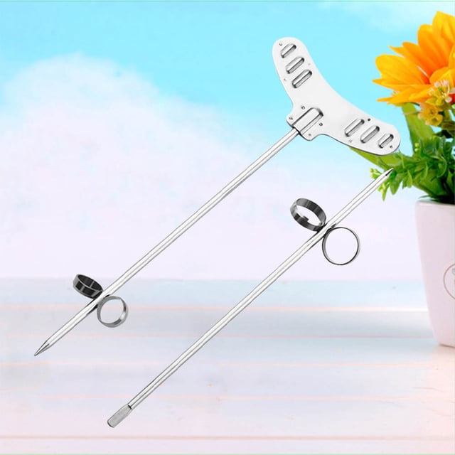 HEALEEP 2Pcs Spiralizer for Vegetables and Fruits with 16 x 7cm Size and Silver Color for Cooking