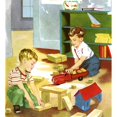 thumbnail image 2 of Playing with Blocks Poster Print by Imogene M. McPhersonï¿½?ï¿½, 2 of 4