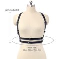 thumbnail image 3 of Ceinture de ceinture de Taille Punk, Chaîne de Corps de Mode, Bijoux de Corps Réglables Goth Rave Noir, 3 of 5