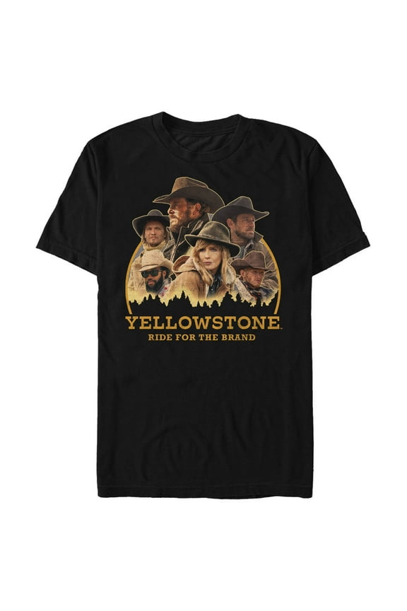 Men's Yellowstone Ride for the Brand Characters Graphic T-Shirt