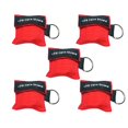 thumbnail image 1 of GFDYREE HEMOBLLO Sacs de Formation de Premiers Secours CPR, Porte-Clés CPR Masques de Premiers Secours, Kits de Porte-Clés Unidirectionnels Kits d'Urgence Portables pour Premiers Secours Ou Formation CPR (5 Pcs Rouge), 1 of 7