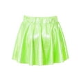 thumbnail image 2 of Aislor Girl's Metallic Skater Skort Dance Athletic Shiny Pleated A-Line Mini Scooter Skirt for Cheerleading Performance, 2 of 7