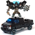 thumbnail image 1 of Juguetes de transFormación negra para niños, Figura de acción de Robot, coche de Anime, película Fresca de plástico, avión, modelo de ingeniería, regalo para niños, nuevo, 17CM, 1 of 4