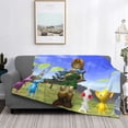 thumbnail image 5 of Lsque Pikmin Print Flannel Throw Blanket, Ultra-soft Blanket for Bed, Couch, Car, Hypoallergenic Anti-pilling blanket-50"x40", 5 of 8