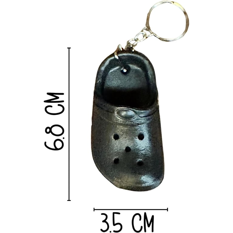Lashicorn Croc Keychain with Holes for Gibbitz 8 Pack Bulk Shoe