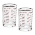 thumbnail image 2 of Vaso Medi de Vidrio Vaso de Transparente para Café , ROJO Macarena Jarras medidoras, 2 of 8