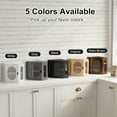 thumbnail image 5 of Bread Box for Kitchen Countertop Large Corner Bread Loaf Storage Container Double Layer Wooden Bread Boxes Bin Farmhouse Pantry Shelf with Acrylic Window, Black, 5 of 9