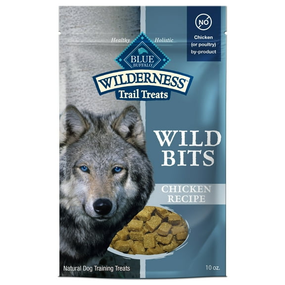 Blue Buffalo Wilderness Wild Bits Soft & Chewy Dog Treats, Grain-Free, Chicken, 10-oz. Bag