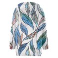 thumbnail image 5 of Cárdigan de mujer, cárdigan de manga larga, ahuecado, color sólido, chaqueta informal, parte superior de poliéster para mujer, 5 of 5