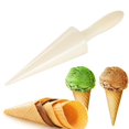 thumbnail image 4 of Molde de cono de helado para repostería, rodillo de cono de gofre, molde de cuerno de crema, molde para rollo de huevo para cocina, accesorio de decoración para hornear, color beig, 4 of 5