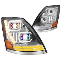 DNA Motoring LED Reflector Headlights for 2018-2024 Volvo VN/VNL 300-630