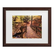 Trademark Fine Art 'Autumn Bridge' Canvas Art by Kurt Shaffer