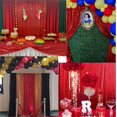 thumbnail image 4 of Rideaux de Fond à Paillettes Rouges 2FTx8F 2 Panneaux pour Décorations de Mariage Anniversaire Bébé, 4 of 5