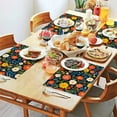 thumbnail image 2 of Pioneer Flower Floral Print Pattern Summer Placemats Table Placemats Set Of 4-Linen Kitchen Washable Placemats Table Mats 12x18 Inch Non-Slip Heat Resistant, 2 of 5