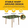 thumbnail image 4 of St. Patrick's Day Table Cloths for 3 Foot Rectangle Tables, Luck Shamrocks Beer Harp Horseshoes Envelope Patio Waterproof Elastic Fitted Tablecloths, Washable Rectangular Table Cover for Camping, 4 of 8