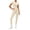 Beige, variant on Womens 2 Piece Ruffled Short Sets Round Neck Sleeveless Lace Trim Top and Elastic Waist Drawstring Shorts Outfit Sets