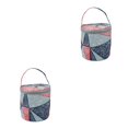 thumbnail image 4 of Injueey Bolsa redonda de hilo de tejer para ganchillo, organizador artesanal, cesta de almacenamiento de lana, accesorios de costura, bolsa con Type1 NO1, 4 of 6