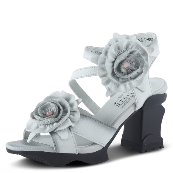 Spring Step L'Artiste Women's Shelly Ankle Strap Sandal Light Grey EU 35 / US 5