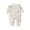 Beige, variant on Bovxnpu Newborn Bodysuits Print Long Sleeve Crewneck Snap Romper Toddler Infant Outfits