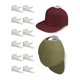 thumbnail image 4 of 1/10 piezas de ganchos adhesivos para sombreros, organizador de gorras para puerta, pared, armario, almacenamiento, 10, negro, 4 of 5