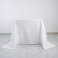 thumbnail image 3 of BalsaCircle 90" x 90" White Cotton Square Tablecloth Reception Catering Dining Table Linens, 3 of 7