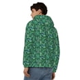 thumbnail image 4 of Kdxio Monstera Leaves Print Men Hoodies Casual Hoodies for Men with Zip Pockets Full Zip Long Sleeve Sweatshirt Sports Hooded Jacket-Large, 4 of 5