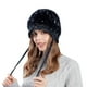 thumbnail image 1 of Gorro de invierno para mujer, cálido, de felpa, de lana, a la moda, resistente al frío, tejido a mano, para mujer, 1 of 7