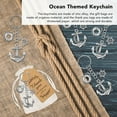 thumbnail image 3 of Ocean Themed Anchor Keychain, Exquisite Fine Workmanship Anchor Keychain Party Favor  For Wedding, 3 of 8
