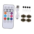 thumbnail image 2 of 4 luces estroboscópicas LED de emergencia IP65, resistentes al agua, carga USB, 8 colores Negro, 2 of 9