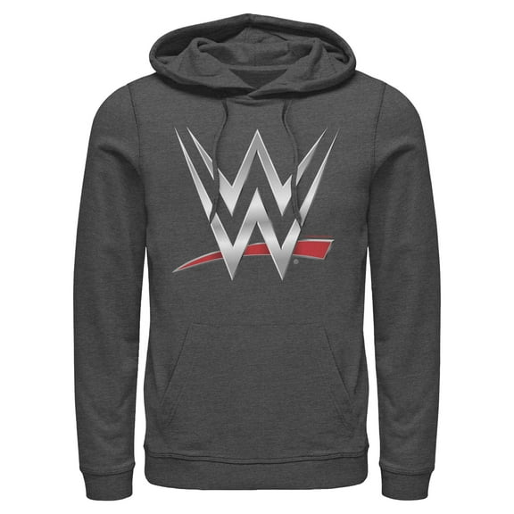 Mens WWE Chrome Logo Lightweight Hoodie