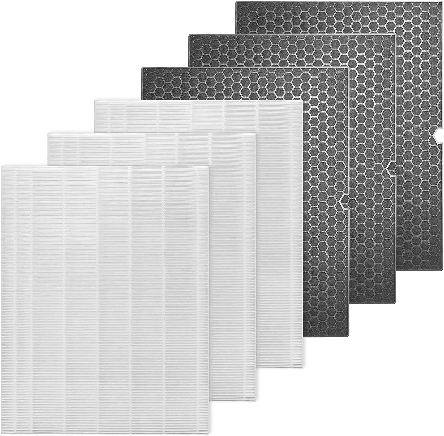 HEPA Replacement Filter H 116130 for Winix 5500-2 Air Purifier and Models AM80 - HEPA Filter and Activated Carbon Filter