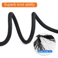 thumbnail image 3 of X XBEN 10.5 mm UIAA Static Climbing Rope 30M(95FT) Light and Soft Outdoor Rock Climbing Rope for Rock Climbing Tree Climbing Arborist Rope Canyoneering Rescue Work, 3 of 4