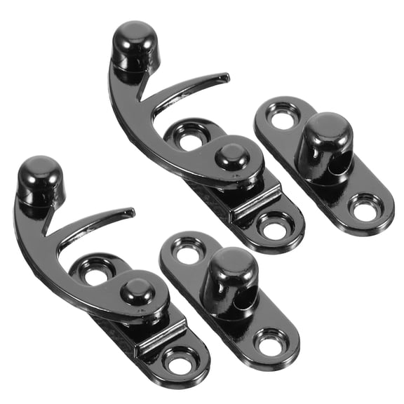 LOLIPPYY 2-Pack Vintage Style Zinc Alloy Latch Hook Hasp for Home Decor and Craft Projects