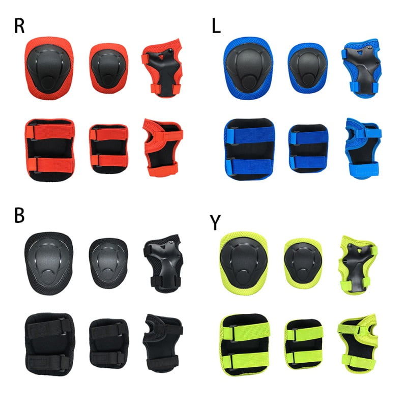 Kids Knee Pads Elbow Pads Wrist Guards Set,6 in 1 Protective Gear Set