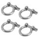 thumbnail image 2 of 4Pcs 304 Stainless Steel Shackle Screw Pin D Ring Bow Shape Anchor Load Clamp ReplacementM12, 2 of 5