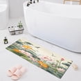 thumbnail image 7 of Coolnut Lotus Flowers Garden Bath Mat, Dry Quickly Non Slip Absorbent Bath Rug, Soft Living Room Bedroom Home Floor Mats, Bath Mats for Bathroom, Tub and Shower 20" x 39" Home Decor, 7 of 7