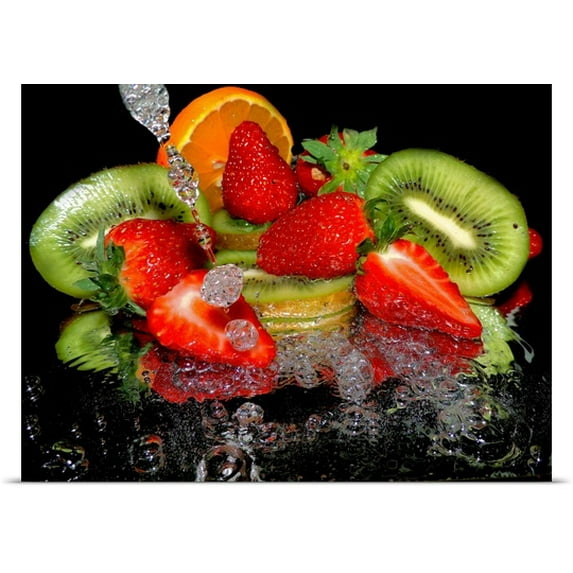 Great BIG Canvas Elvira Ladocki Poster Print entitled Citrus with Strawberry