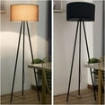 thumbnail image 2 of SUSUZI Tripod Floor Lamp Dimmable LED Floor Lamp with 7W Bulb, Adjustable Height, 3 Color Temperatures (Warm/Natural/Daylight), Black Linen Shade for Living Room, Bedroom, Office, 2 of 9