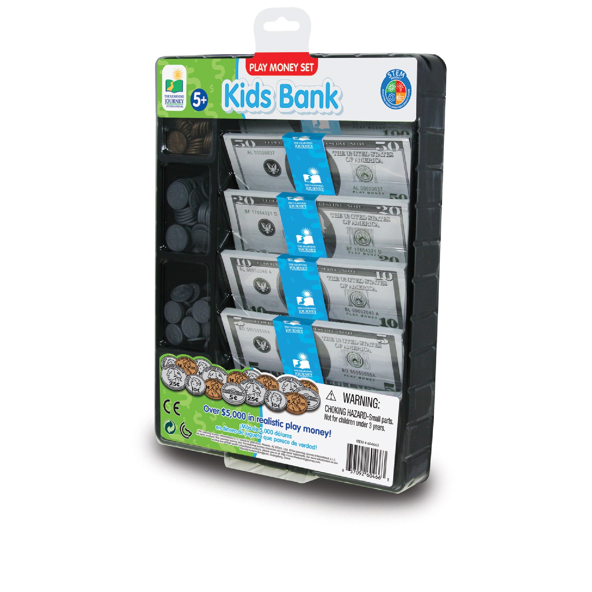 Learning Resources Play Money Smart Pack - 100 Pieces, Play Money 