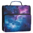 thumbnail image 5 of FORMRS Zipper Binder with Shoulder Strap 2-inch Ring 500 Sheet Capacity File Bag, Galaxy Pattern, 5 of 5