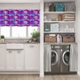 thumbnail image 5 of LALILO Kitchen Curtain Valance New Color With Flower Rod Pocket Window Curtain 52"x 18" Set of 2, 5 of 5