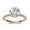 Rose Gold, variant on Hidden Halo Solitaire Engagement Ring for Women, 2.70 Carat (ctw) Round Cut Lab Grown Diamond Ring In 14K White Gold Over Sterling Silver F-G-H, SI Quality Ring Size-9