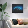 thumbnail image 2 of Balery Planet Earth Pattern Canvas Decorative Picture – 30x40in Premium Wall Art, Modern Canvas Print for Home Decor（Horizontal）, 2 of 6