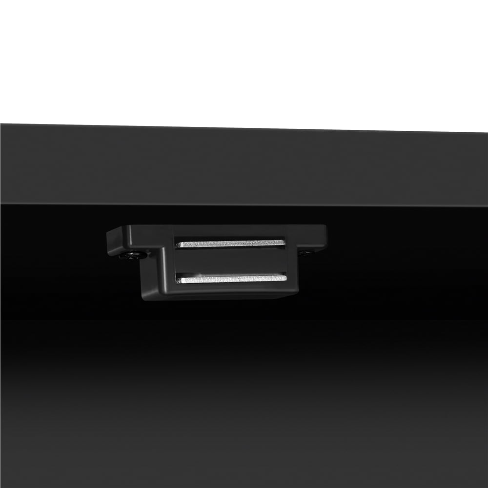 Yaheetech Wooden Bathroom Floor Cabinet with Adjustable Shelf, Black