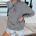 thumbnail image 3 of Lenago Women's Hoodie Zip Long Sleeve Lightweight Sweatshirts Pockets Coat Tops, 3 of 6
