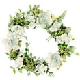 thumbnail image 2 of Ounissouiy Guirnalda de flores artificiales para puerta TureClos, decoración de simulación, de flores para fiesta de boda, adorno para el guirnaldas azul 30cm, 2 of 6